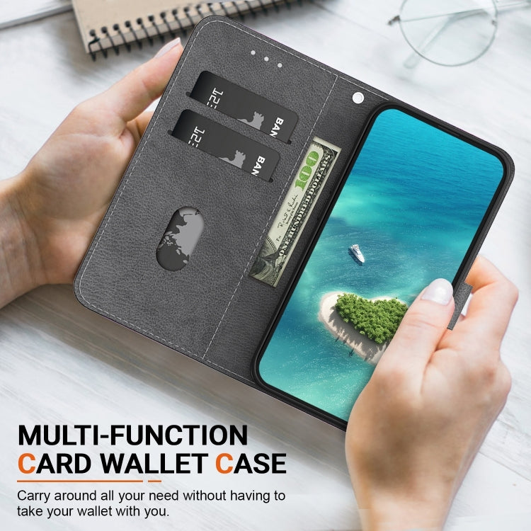 For iPhone 16 Pro Max Crystal Texture Colored Drawing Leather Phone Case(Purple Peony) - iPhone 16 Pro Max Cases by PMC TechLife | Online Shopping South Africa | PMC TechLife | Buy Now Pay Later Mobicred
