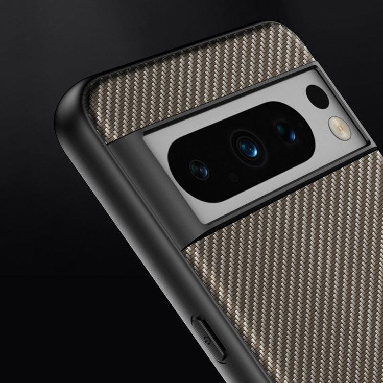 For Google Pixel 9 Pro Ultra-thin Carbon Fiber Texture Printing Phone Case(Gold) - Google Cases by PMC TechLife | Online Shopping South Africa | PMC TechLife | Buy Now Pay Later Mobicred