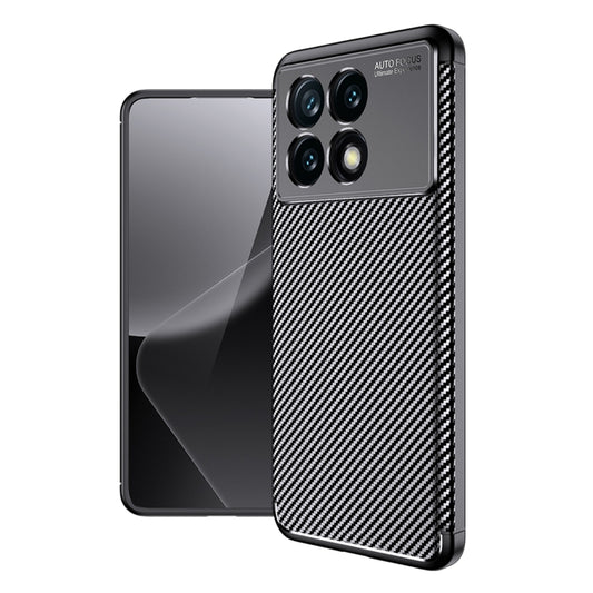 For Xiaomi Redmi K70 Carbon Fiber Texture Shockproof TPU Phone Case(Black) - K70 Cases by PMC Jewellery | Online Shopping South Africa | PMC Jewellery | Buy Now Pay Later Mobicred