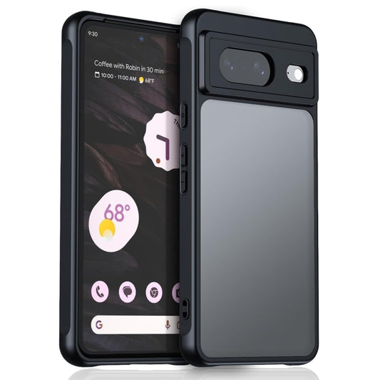 For Google Pixel 9 Ultra-thin Translucent PC+TPU Phone Case(Black) - Google Cases by PMC Jewellery | Online Shopping South Africa | PMC Jewellery | Buy Now Pay Later Mobicred