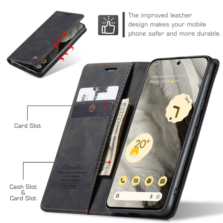 For Google Pixel 8 CaseMe 013 Multifunctional Horizontal Flip Leather Phone Case(Black) - Google Cases by CaseMe | Online Shopping South Africa | PMC Jewellery | Buy Now Pay Later Mobicred