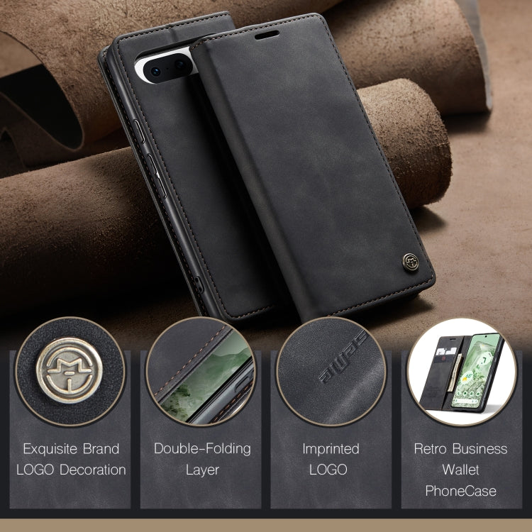 For Google Pixel 8A CaseMe 013 Multifunctional Horizontal Flip Leather Phone Case(Black) - Google Cases by CaseMe | Online Shopping South Africa | PMC Jewellery | Buy Now Pay Later Mobicred