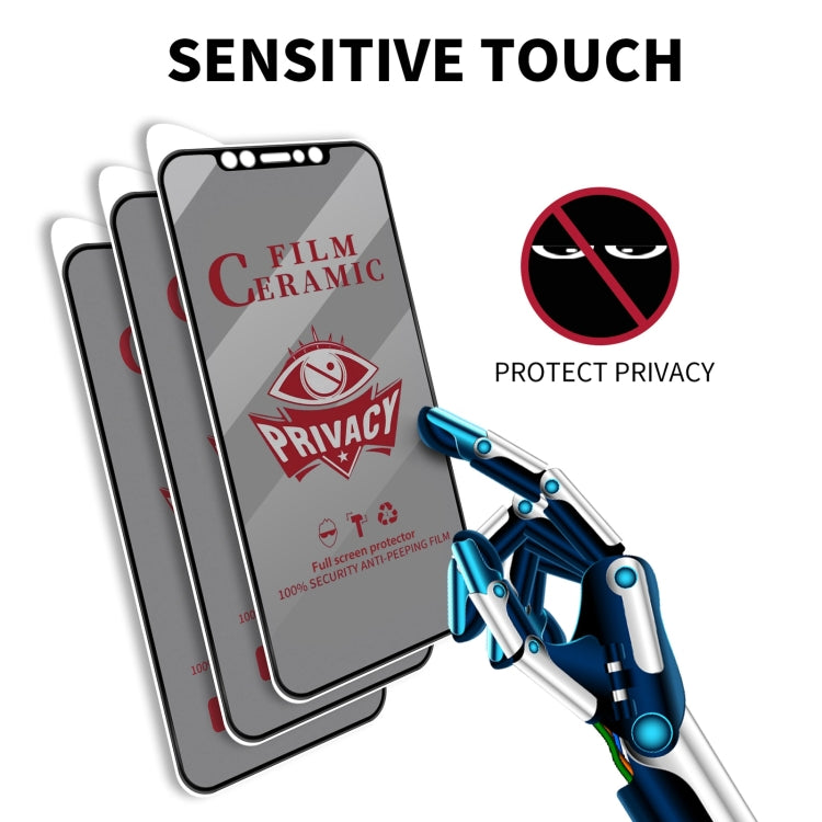 For iPhone 15 Full Coverage HD Privacy Ceramic Film - iPhone 15 Tempered Glass by PMC TechLife | Online Shopping South Africa | PMC TechLife