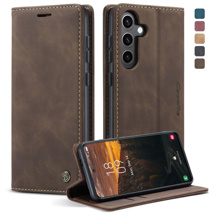 For Samsung Galaxy S24 5G CaseMe 013 Multifunctional Horizontal Flip Leather Phone Case(Coffee) - free shipping - PMC Jewellery - Order now!