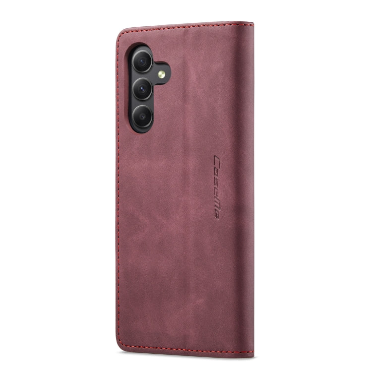 For Samsung Galaxy A25 5G CaseMe 013 Multifunctional Horizontal Flip Leather Phone Case(Wine Red) - Galaxy Phone Cases by CaseMe | Online Shopping South Africa | PMC Jewellery | Buy Now Pay Later Mobicred