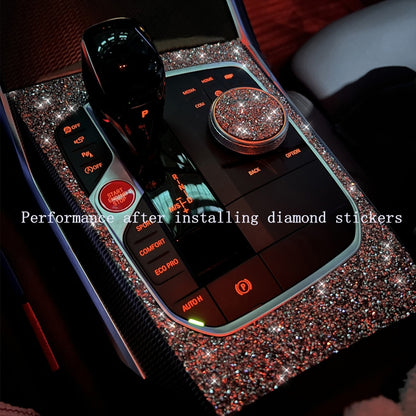 For Audi A4 / A5 / Q5 Car Navigation Inner Frame Diamond Decoration Sticker, Right Drive - Car Interior Mouldings by PMC Jewellery | Online Shopping South Africa | PMC Jewellery | Buy Now Pay Later Mobicred