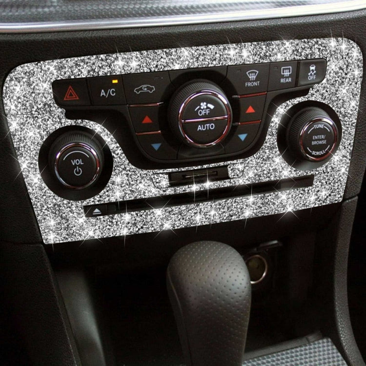 For Dodge Charger 2011-2014 Car AC Control CD Panel Diamond Decorative Sticker, Left-hand Drive - Car Interior Mouldings by PMC TechLife | Online Shopping South Africa | PMC TechLife | Buy Now Pay Later Mobicred