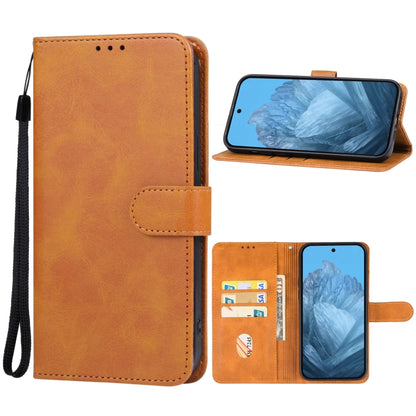 For Google Pixel 9 Pro XL Leather Phone Case(Brown) - Google Cases by PMC Jewellery | Online Shopping South Africa | PMC Jewellery | Buy Now Pay Later Mobicred