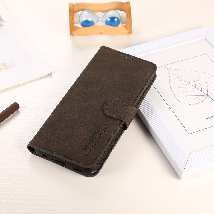 For Google Pixel 9 Pro KHAZNEH Matte Texture Leather Phone Case(Brown) - Google Cases by PMC TechLife | Online Shopping South Africa | PMC TechLife | Buy Now Pay Later Mobicred