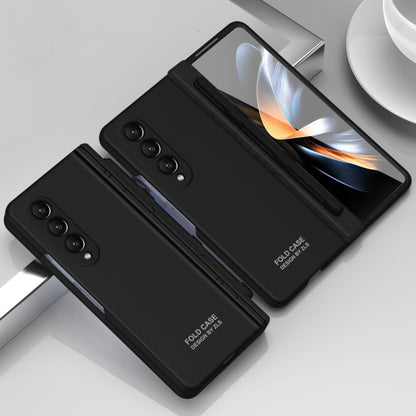 For Samsung Galaxy Z Fold4 5G Extraordinary Series Hinged Folding Full Phone Case with Pen Slot & Stylus(Black) - Galaxy Z Fold4 5G Cases by PMC Jewellery | Online Shopping South Africa | PMC Jewellery