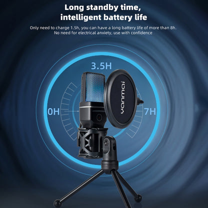 Yanmai SF-777W 2.4G Wireless Gaming Desktop Microphone with RGB Light & Blowout Net - Microphone by Yanmai | Online Shopping South Africa | PMC Jewellery | Buy Now Pay Later Mobicred