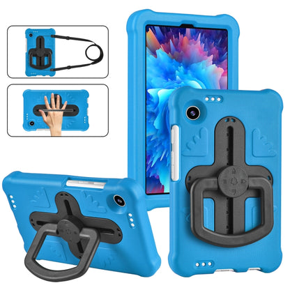 For Samsung Galaxy Tab A9 Shield 360 Rotation Handle EVA Shockproof PC Tablet Case(Blue Black) - Galaxy Tab A9 by PMC Jewellery | Online Shopping South Africa | PMC Jewellery