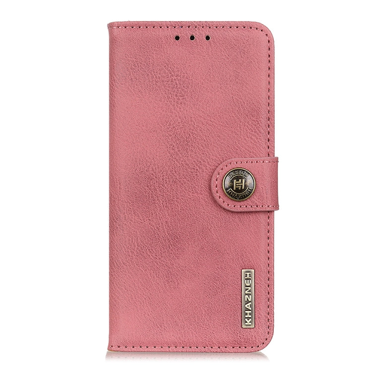 For Google Pixel 9 KHAZNEH Cowhide Texture Horizontal Flip Leather Phone Case(Pink) - Google Cases by PMC Jewellery | Online Shopping South Africa | PMC Jewellery | Buy Now Pay Later Mobicred