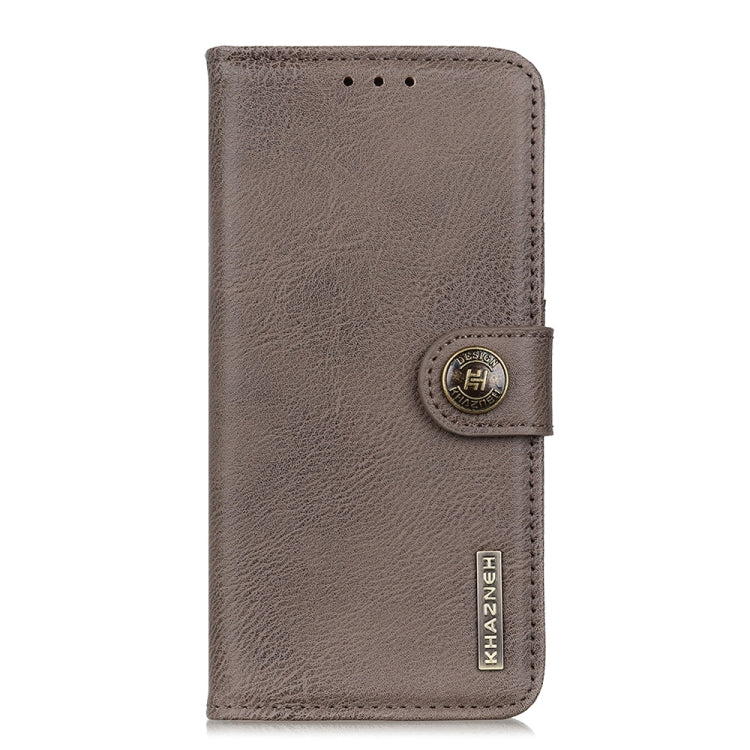 For Google Pixel 9 Pro KHAZNEH Cowhide Texture Horizontal Flip Leather Phone Case(Khaki) - Google Cases by PMC Jewellery | Online Shopping South Africa | PMC Jewellery | Buy Now Pay Later Mobicred