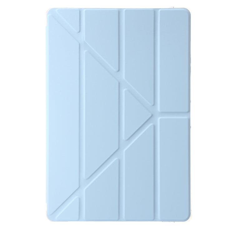 For Samsung Galaxy Tab S10+ / S9+ Clear Acrylic Deformation Leather Tablet Case(Ice Blue) - Tab S10+ Cases by PMC Jewellery | Online Shopping South Africa | PMC Jewellery | Buy Now Pay Later Mobicred