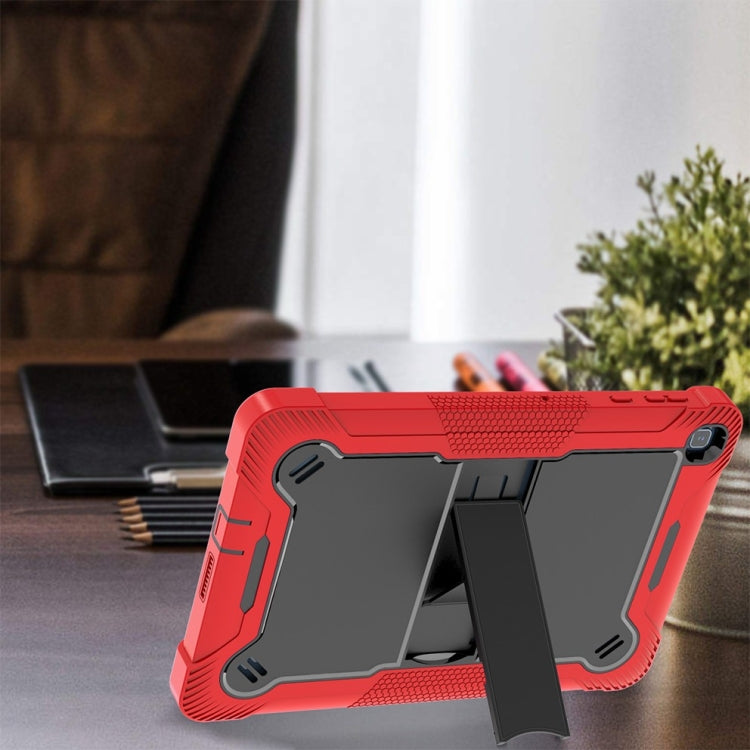 For Honor Pad X8 Shockproof Silicone Hybrid PC Tablet Case with Holder(Black + Red) - Honor by PMC TechLife | Online Shopping South Africa | PMC TechLife | Buy Now Pay Later Mobicred