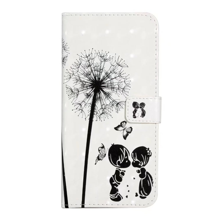 For iPhone 16 Plus Oil Embossed 3D Drawing Leather Phone Case(Couple Dandelion) - iPhone 16 Plus Cases by PMC Jewellery | Online Shopping South Africa | PMC Jewellery | Buy Now Pay Later Mobicred