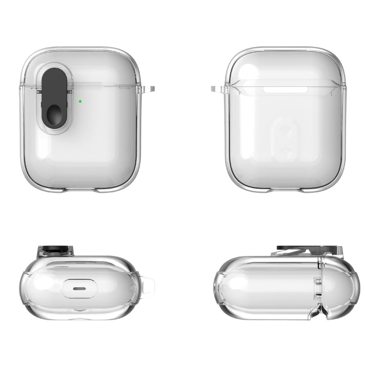 For AirPods 1 / 2 Ice Crystals Shockproof Earphone Protective Case(Purple) - For AirPods 1/2 by PMC Jewellery | Online Shopping South Africa | PMC Jewellery | Buy Now Pay Later Mobicred