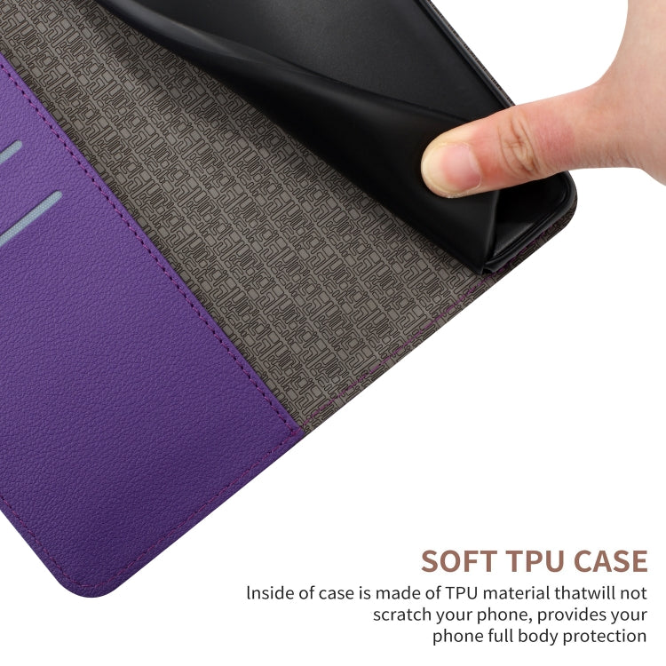 For iPhone 16 Plus Rhombic Grid Texture Leather Phone Case(Purple) - iPhone 16 Plus Cases by PMC TechLife | Online Shopping South Africa | PMC TechLife | Buy Now Pay Later Mobicred