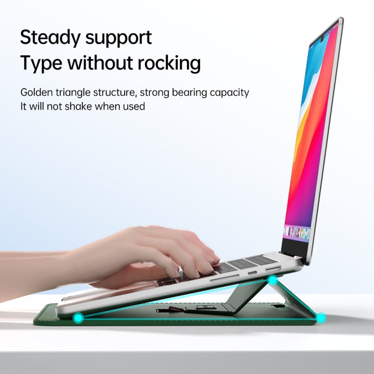 For 13/14 inch Envelope Holder Laptop Sleeve Bag(Grey) - 14.1 inch by PMC TechLife | Online Shopping South Africa | PMC TechLife | Buy Now Pay Later Mobicred