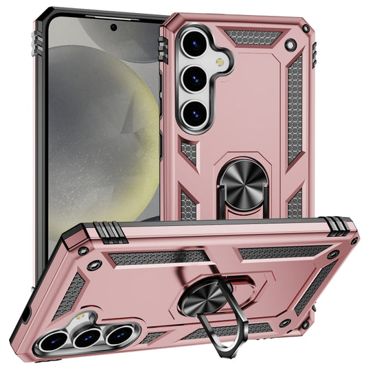 For Samsung Galaxy S25+ 5G Shockproof TPU + PC Phone Case(Rose Gold) - Galaxy S25+ 5G Cases by PMC Jewellery | Online Shopping South Africa | PMC Jewellery | Buy Now Pay Later Mobicred