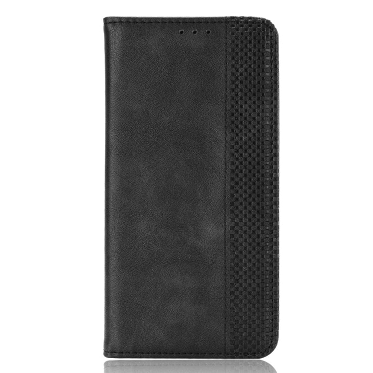 For Fairphone 5 Magnetic Buckle Retro Texture Leather Phone Case(Black) - More Brand by PMC TechLife | Online Shopping South Africa | PMC TechLife | Buy Now Pay Later Mobicred