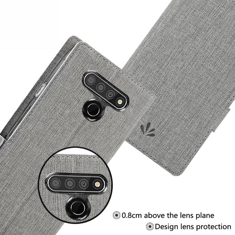 For LG Stylo 6 ViLi Side Button Magnetic Suction Type Shockproof TPU + PU Horizontal Flip Protective Case with Card Slot & Holder & Wallet(Grey) - LG by ViLi | Online Shopping South Africa | PMC Jewellery | Buy Now Pay Later Mobicred