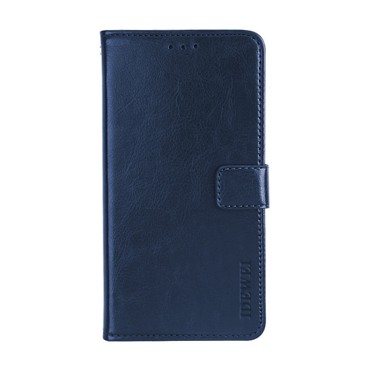 For DOOGEE X95 idewei Crazy Horse Texture Horizontal Flip Leather Case with Holder & Card Slots & Wallet(Dark Blue) - More Brand by idewei | Online Shopping South Africa | PMC Jewellery | Buy Now Pay Later Mobicred