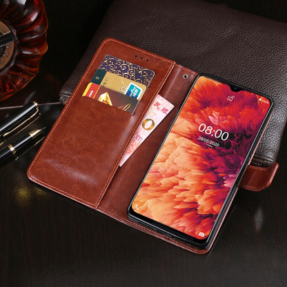 For Ulefone Note 8P idewei Crazy Horse Texture Horizontal Flip Leather Case with Holder & Card Slots & Wallet(Dark Blue) - More Brand by idewei | Online Shopping South Africa | PMC Jewellery | Buy Now Pay Later Mobicred