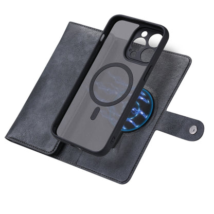 For iPhone 14 Pro ViLi GV Series MagSafe Magnetic Zipper Leather Phone Case(Black) - iPhone 14 Pro Cases by ViLi | Online Shopping South Africa | PMC Jewellery | Buy Now Pay Later Mobicred