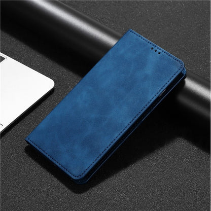 For Honor Magic6 Pro Skin Feel Magnetic Leather Phone Case(Blue) - Honor Cases by PMC Jewellery | Online Shopping South Africa | PMC Jewellery | Buy Now Pay Later Mobicred