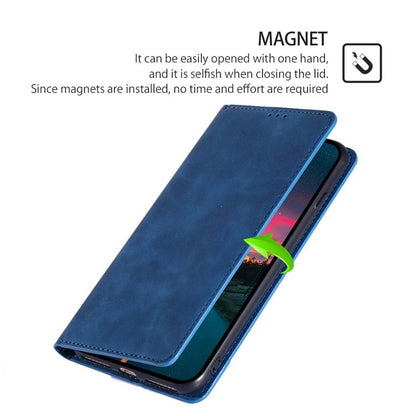 For Honor Magic6 Pro Skin Feel Magnetic Leather Phone Case(Blue) - Honor Cases by PMC Jewellery | Online Shopping South Africa | PMC Jewellery | Buy Now Pay Later Mobicred