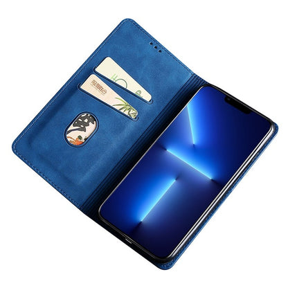 For Honor Magic6 Pro Skin Feel Magnetic Leather Phone Case(Blue) - Honor Cases by PMC Jewellery | Online Shopping South Africa | PMC Jewellery | Buy Now Pay Later Mobicred