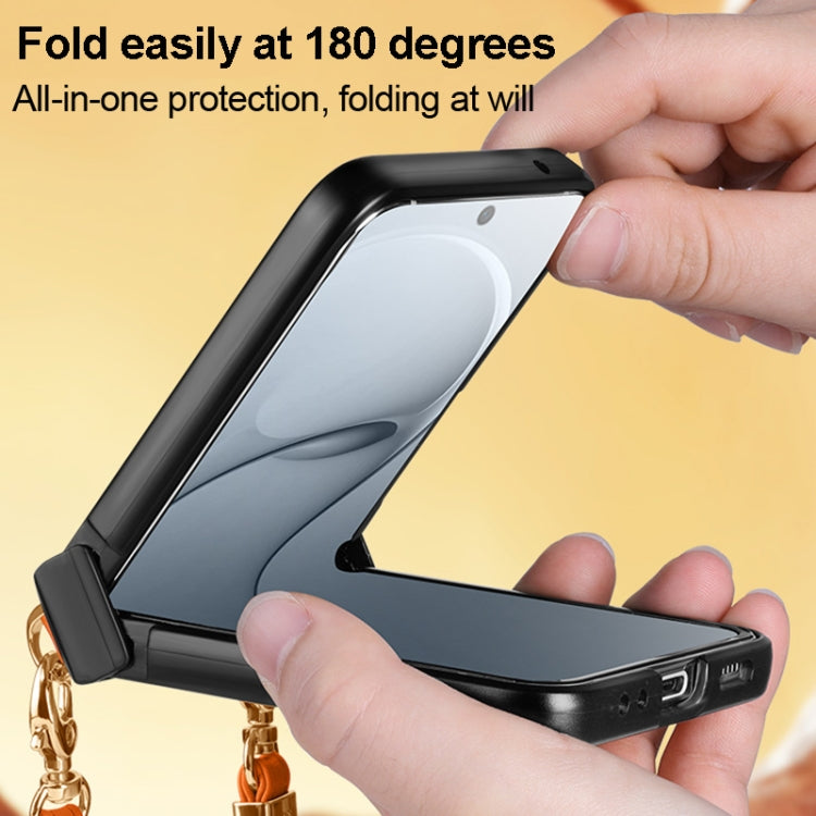 For Huawei nova Flip SULADA Elegant Rhombic Texture Folding Phone Case with Lanyard(White) - free shipping - PMC TechLife - Order now!