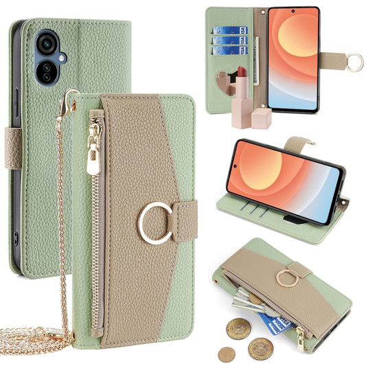 For Tecno Camon 19 Neo Crossbody Litchi Texture Leather Phone Case(Green) - Tecno Cases by PMC Jewellery | Online Shopping South Africa | PMC Jewellery | Buy Now Pay Later Mobicred