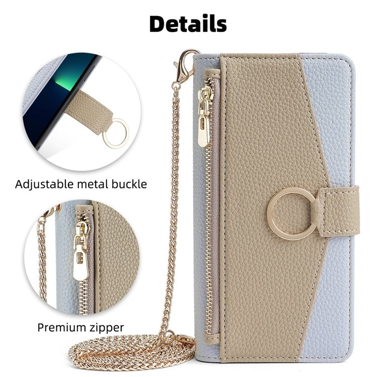 For Tecno Camon 30 Pro 5G Crossbody Litchi Texture Leather Phone Case(Blue) - Tecno Cases by PMC TechLife | Online Shopping South Africa | PMC TechLife | Buy Now Pay Later Mobicred