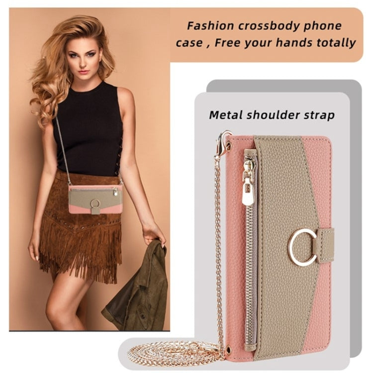For Honor 30 Crossbody Litchi Texture Leather Phone Case(Pink) - Honor Cases by PMC TechLife | Online Shopping South Africa | PMC TechLife | Buy Now Pay Later Mobicred
