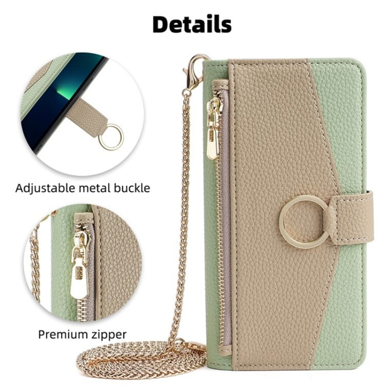 For Honor 70 Crossbody Litchi Texture Leather Phone Case(Green) - Honor Cases by PMC TechLife | Online Shopping South Africa | PMC TechLife | Buy Now Pay Later Mobicred