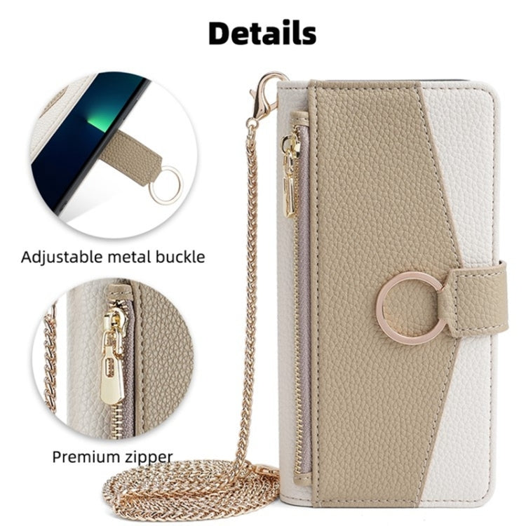 For Honor Magic5 Crossbody Litchi Texture Leather Phone Case(White) - Honor Cases by PMC TechLife | Online Shopping South Africa | PMC TechLife | Buy Now Pay Later Mobicred