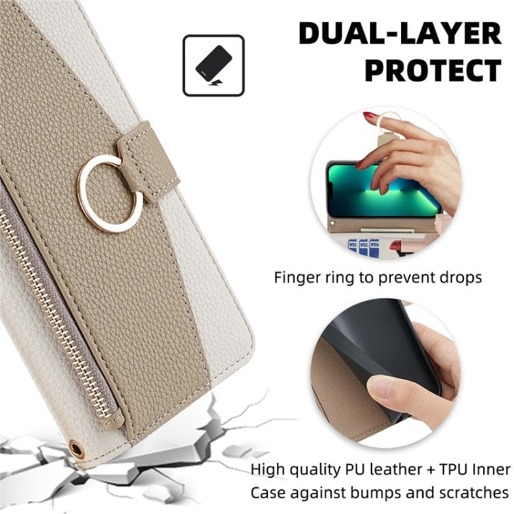 For Honor Magic5 Crossbody Litchi Texture Leather Phone Case(White) - Honor Cases by PMC TechLife | Online Shopping South Africa | PMC TechLife | Buy Now Pay Later Mobicred