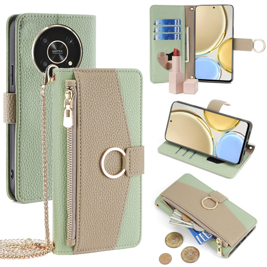 For Honor X30 Crossbody Litchi Texture Leather Phone Case(Green) - Honor Cases by PMC Jewellery | Online Shopping South Africa | PMC Jewellery | Buy Now Pay Later Mobicred