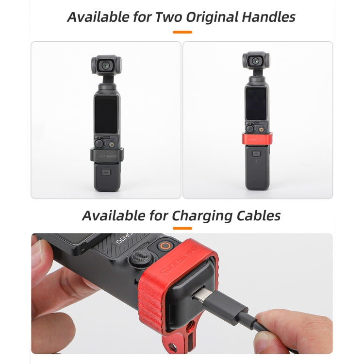 For DJI OSMO Pocket 3 Metal Expansion Bracket Adapter Frame Holder with Screw(Red) - Mount & Holder by Sunnylife | Online Shopping South Africa | PMC TechLife | Buy Now Pay Later Mobicred
