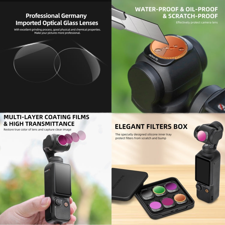 For DJI OSMO Pocket 3 Sunnylife Camera Lens Filter, Filter:MCUV - Lens Accessories by Sunnylife | Online Shopping South Africa | PMC Jewellery | Buy Now Pay Later Mobicred