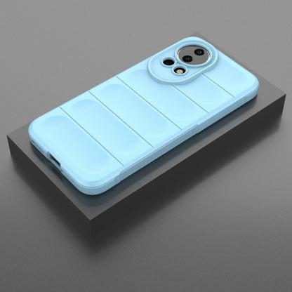 For Huawei nova 12 5G Magic Shield TPU + Flannel Phone Case(Light Blue) - Huawei Cases by PMC Jewellery | Online Shopping South Africa | PMC Jewellery | Buy Now Pay Later Mobicred