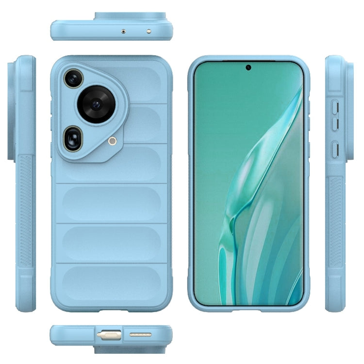 For Huawei Pura 70 Ultra Magic Shield TPU + Flannel Phone Case(Light Blue) - Huawei Cases by PMC Jewellery | Online Shopping South Africa | PMC Jewellery | Buy Now Pay Later Mobicred