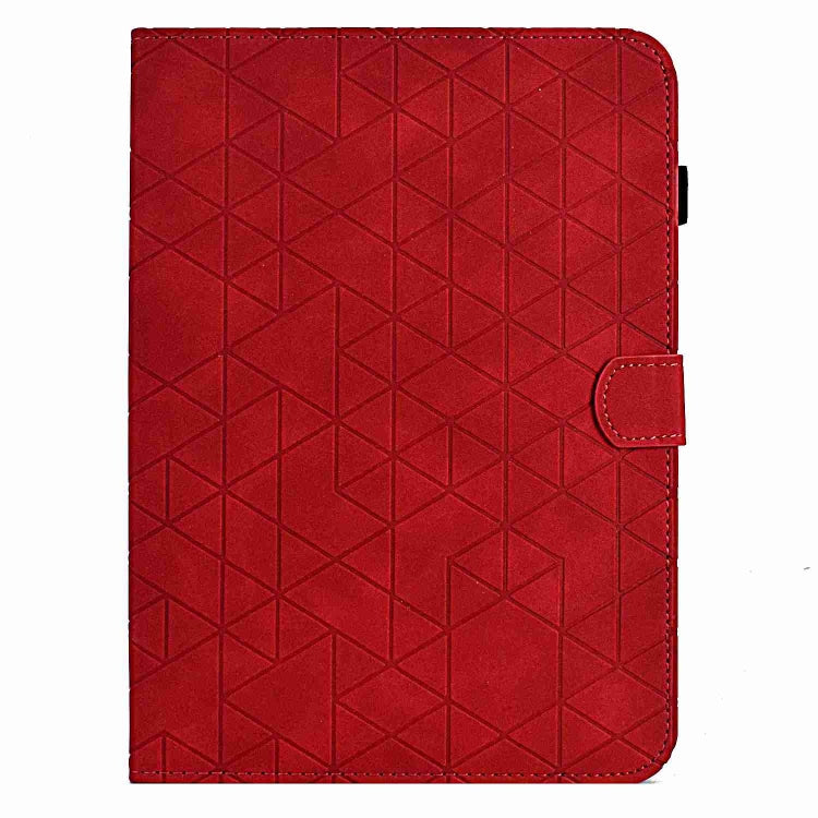 For Samsung Galaxy Tab S9 Rhombus TPU Smart Leather Tablet Case(Red) - Galaxy Tab S9 Cases by PMC Jewellery | Online Shopping South Africa | PMC Jewellery | Buy Now Pay Later Mobicred