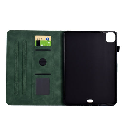 For iPad Pro 11 2024 Rhombus TPU Smart Leather Tablet Case(Green) - iPad Pro 11 2024 Cases by PMC Jewellery | Online Shopping South Africa | PMC Jewellery | Buy Now Pay Later Mobicred