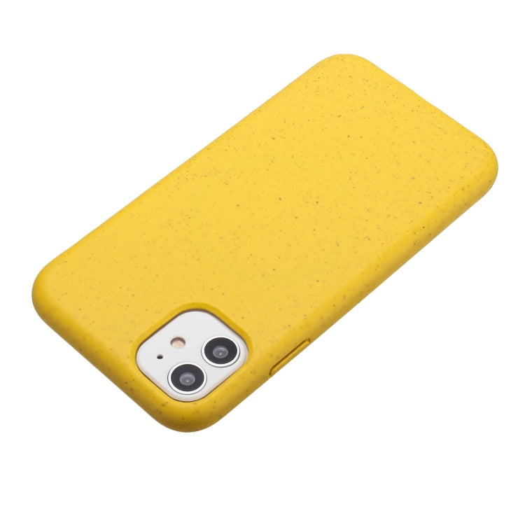 For iPhone 12 Wheat MagSafe Magnetic Straw Material + TPU Phone Case(Yellow) - iPhone 12 / 12 Pro Cases by PMC TechLife | Online Shopping South Africa | PMC TechLife