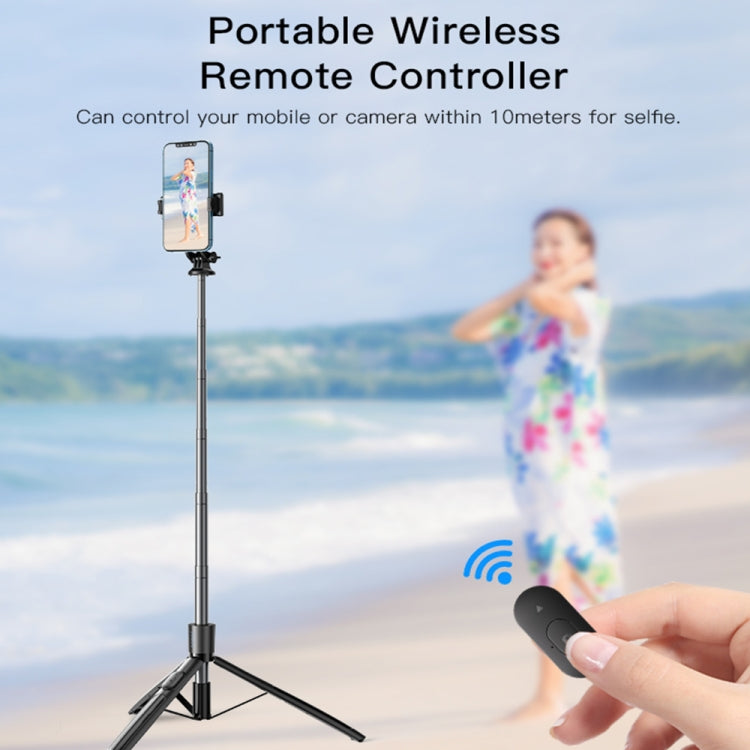 Yesido SF13 Retractable Extended Bluetooth Tripod Phone Live Streaming Selfie Stand(Black) - Selfie Sticks by Yesido | Online Shopping South Africa | PMC Jewellery | Buy Now Pay Later Mobicred