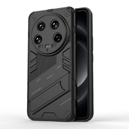 For Xiaomi 14 Ultra 5G Punk Armor 2 in 1 PC + TPU Phone Case with Holder(Black) - 14 Ultra Cases by PMC Jewellery | Online Shopping South Africa | PMC Jewellery | Buy Now Pay Later Mobicred